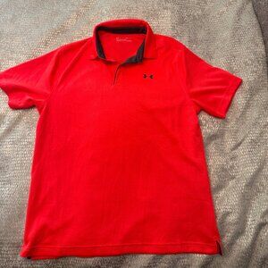 Under Armour. Men's UA Tech Polo. Size Large Racer Red NWOT